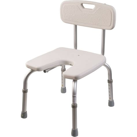 Dmi Shower Chair With Removable Back For Seniors And Elderly U Shape Bath Bench For The