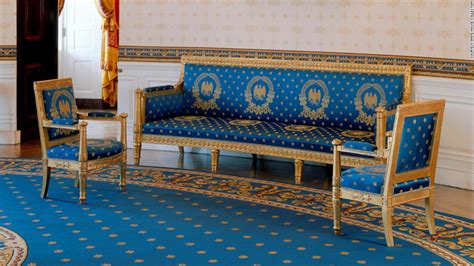 Exactly what i was looking for my house's entrance. White House furniture finds nouveau life in the Blue Room ...