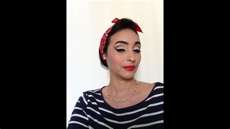 Pin Up Rockabilly Retro Hair And Makeup Youtube