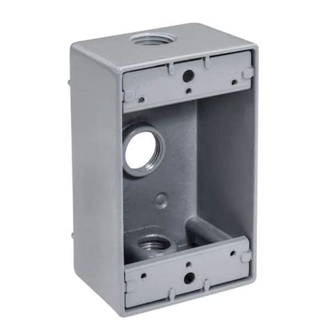 Southwire 1 In Weatherproof 3 Hole Single Gang Electrical Box Wb13100