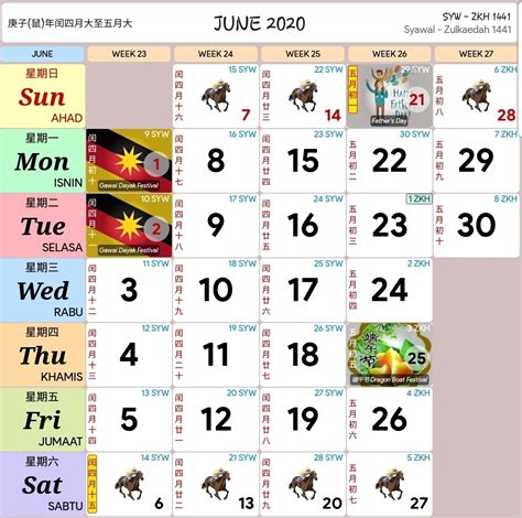 Tanggal 22 mei 2020 (hari jumat) : Raya.cina 2020 - Calendar Inspiration Design
