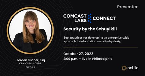 Jordan Fischer To Discuss Information Security By Design At Comcast
