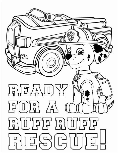 Happy Birthday Printable Paw Patrol Coloring Pages