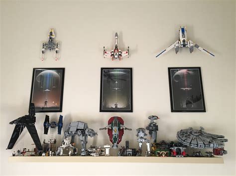 My Little Star Wars Shelf And Wall A Mix Of New And Old Lego