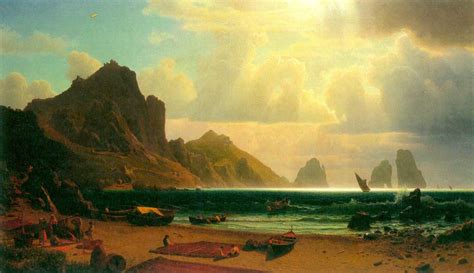 Marina Piccola Capri By Albert Bierstadt Albert Bierstadt