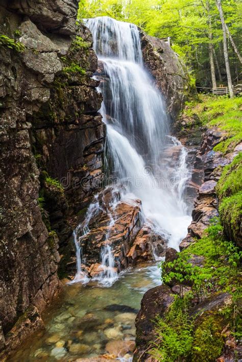 Avalanche Falls Flume Gorge Stock Photo Image Of Natural Franconia