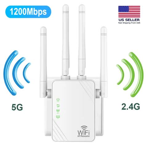 1200 Mbps Wi Fi Range Extender Repeater Wireless Amplifier Router