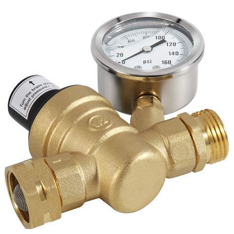 Xtremepowerus 160psi Water Pressure Regulator Valve Adjustable Water