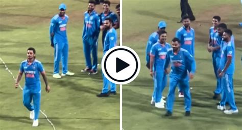 Watch Ishan Kishan Imitates Virat Kohli S Walk Kohli Responds Mockingly Post India S Asia Cup