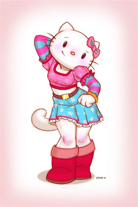Hello By Eddieholly On Deviantart Hello Kitty Artist Fan Art