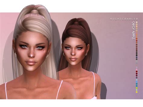 The Sims Resource Nightcrawler Candy Apple Hair