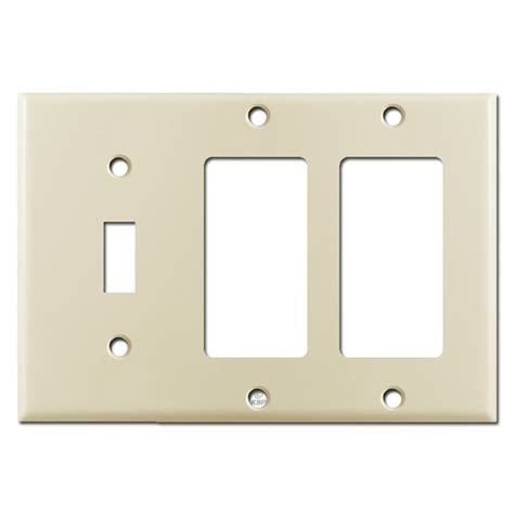 3 Gang 1 Toggle 2 Decora Switch Plate Ivory Kyle Switch Plates