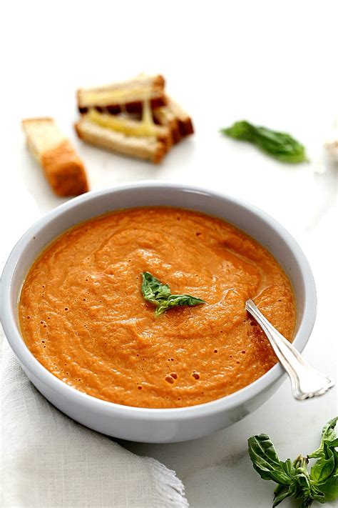 Add the sugar to taste, very important, if you don't, your soup will be acidy. BEST Tomato Basil Soup | Delightful Mom Food Healthy Gluten Free