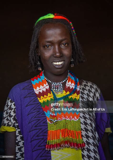 Oromo Woman With A Beaded Necklace Oromia Mileso Ethiopia On News