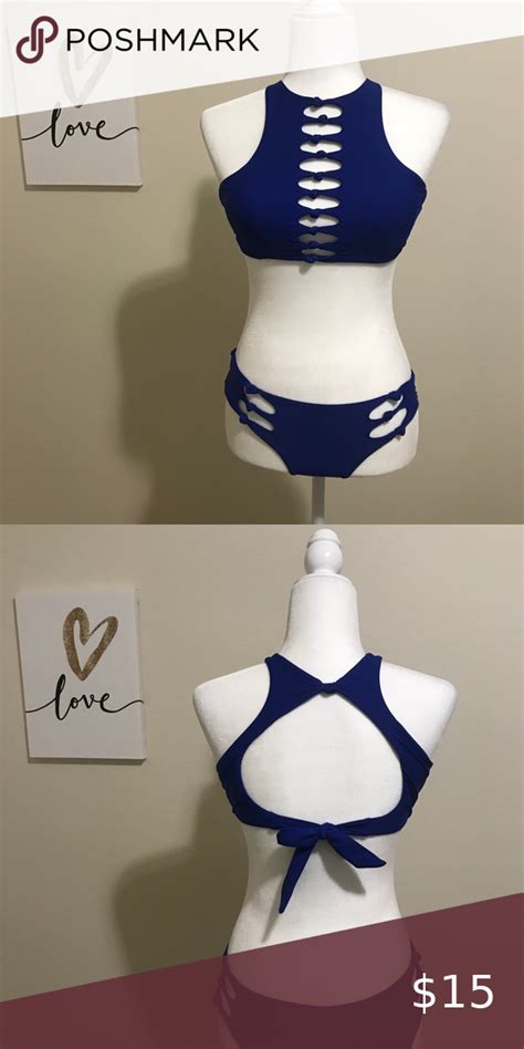 ️royal Blue Knotted 2 Piece Swim Suit In 2020 Royal Blue Swimsuits