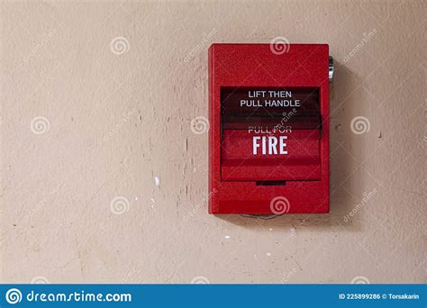 Alarm Switch On The Cement Wall Stock Photo Image Of Alert Office