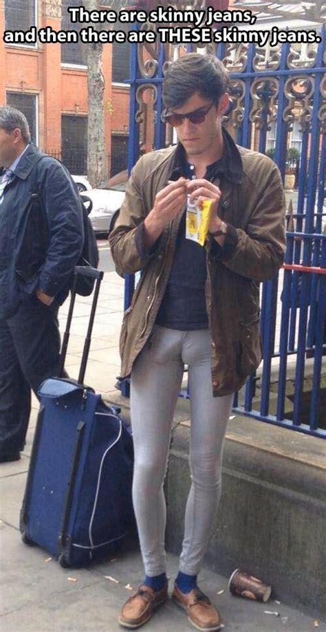 Skinny Jeans So Tight You Can See What Religion He Is Leggings