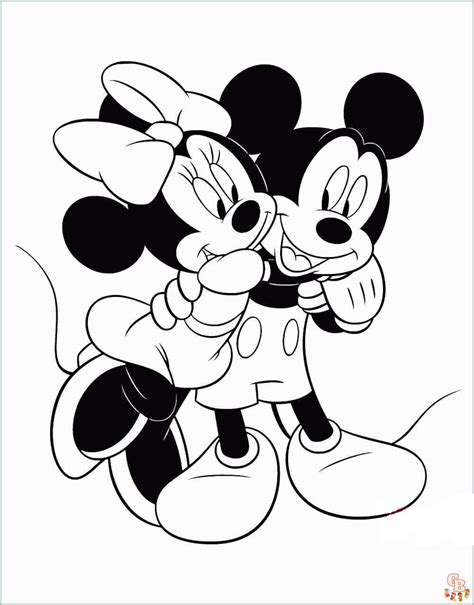 Coloriages Mickey Et Minnie Gratuits à Imprimer Pour Les Enfants