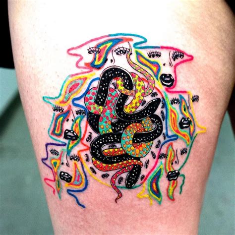 Snake Tattoo Geometric Snake Tattoo Shape Tattoos Inspirational