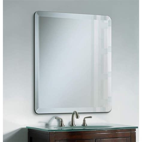 Square 30 X 30 Beveled Glass Edge Modern Frameless Wall Mirror