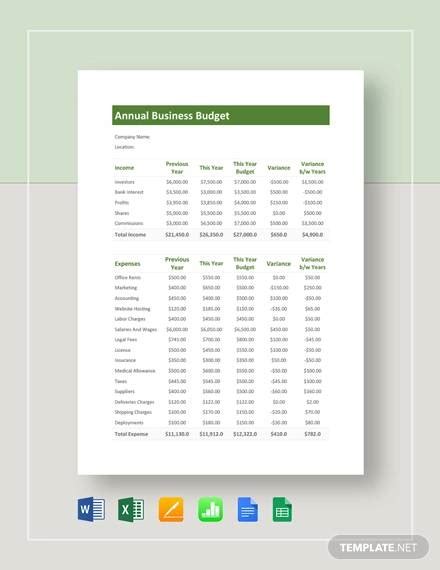 Get 30 Download Annual Business Budget Template Excel  Cdr