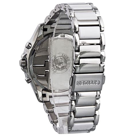 Citizen Eco Drive Chronograph Diamond White Dial Stainless Steel And