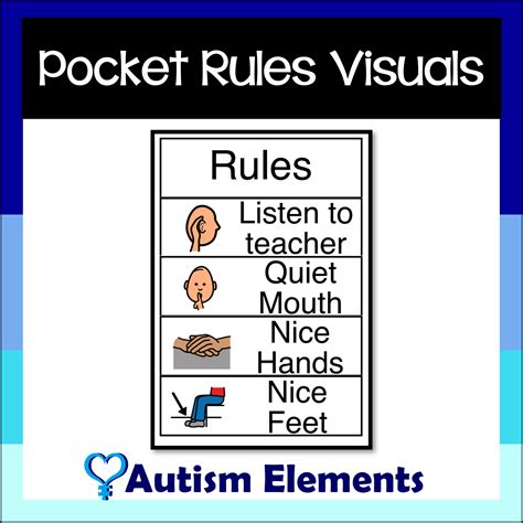 Smallpocket Classroom Rules Visuals Sped And Autism Resources Classful