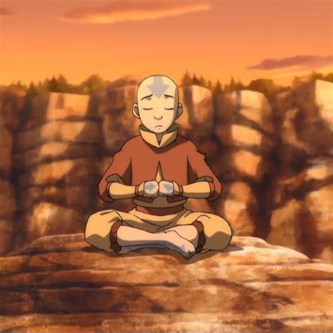 Avatar Aang Meditating Avatar Aang Avatar Ang Avatar The Last