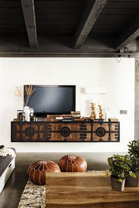 Wyatt grey 60 media console with 2 media towers. Floating Media Center: Stylish and Space-Saving Furniture ...