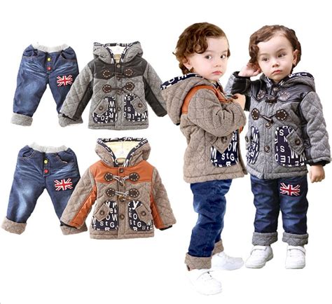 New Free Shipping 2015 Winter Coat Baby Clothing Set Children Boys