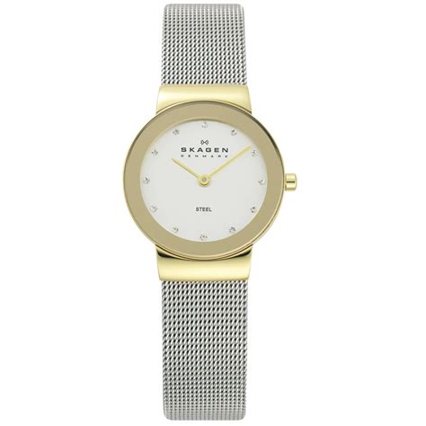 Ladies Silver Mesh Skagen Watch 358sgscd Buy Womens Skagen Watch