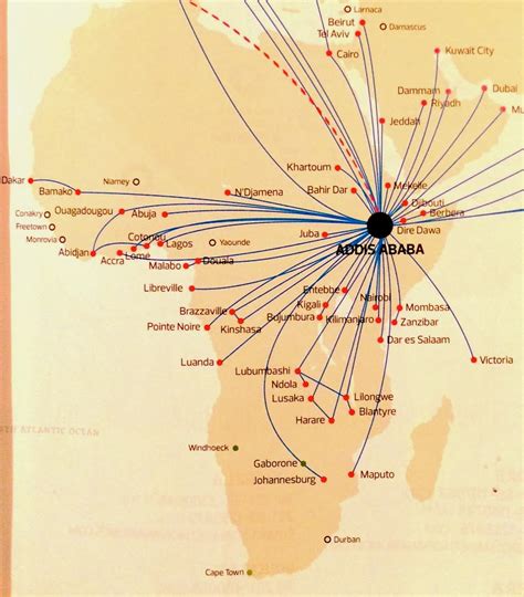 The Timetablist Ethiopian Airlines The West African Destinations