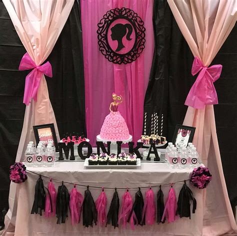 Barbie Birthday Party Ideas Photo 1 Of 17 Barbie Party Decorations
