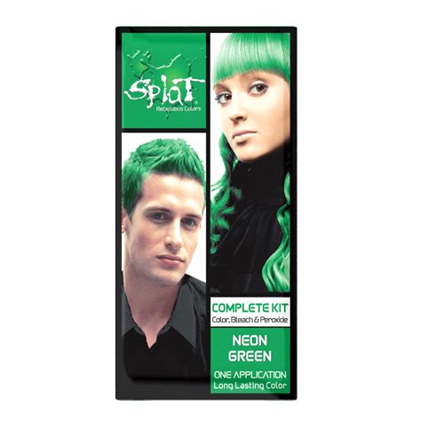 Splat Complete Kit Neon Green Semi Permanent Green Hair Dye With