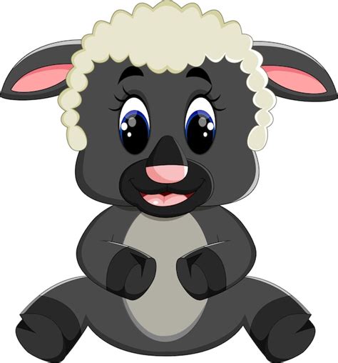 Premium Vector Cute Sheep Cartoon