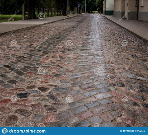 Old Cobblestone Road In The City Stock Photo Image Of City Ground