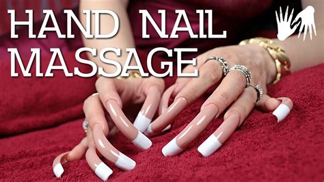 long nails 🤲 hand massage youtube