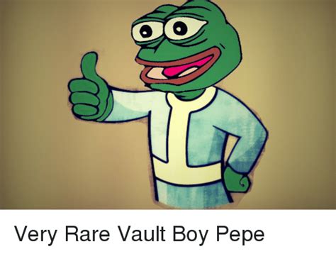 00 Very Rare Vault Boy Pepe Pepe Meme On Meme