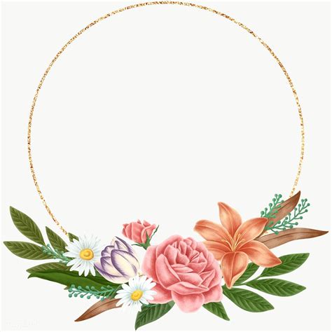 Floral Frame Template Design Transparent Png Free Image By Rawpixel Noon Frame