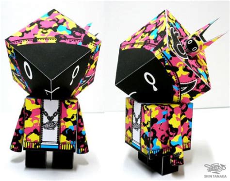 Shin Tanaka Art Paper Toys Origami Paper Art Toy Graffiti