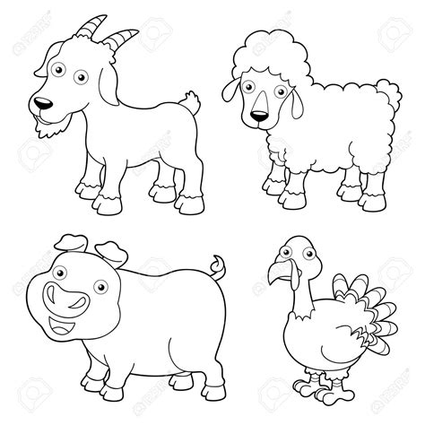 Kids Coloring Pages Farm Animals At Free Printable
