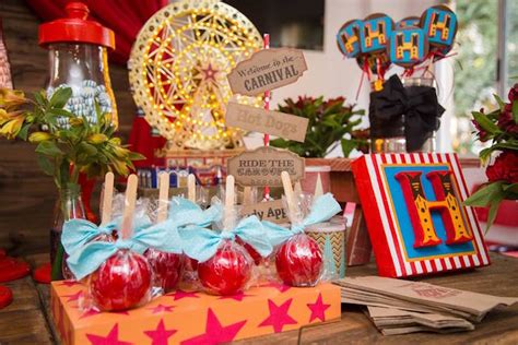The party will be fun with the colorful decorations for the party. Kara's Party Ideas Circus Carnival Baby Shower: Step Right Up!