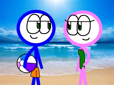 Bluey And Rosy At The Beach By Enophano On Deviantart