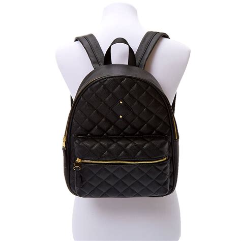 Quilted Midi Backpack Black Icing Us