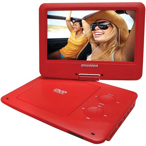 Sylvania Sdvd9020b Red 9” Portable Dvd Player