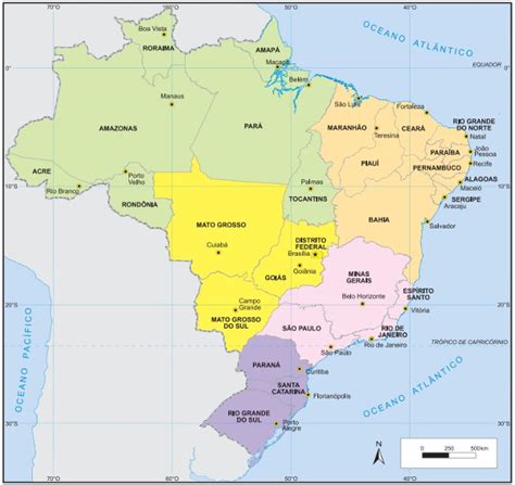 Estados Do Brasil Capitais Dados Mapas E Mais Brasil Escola