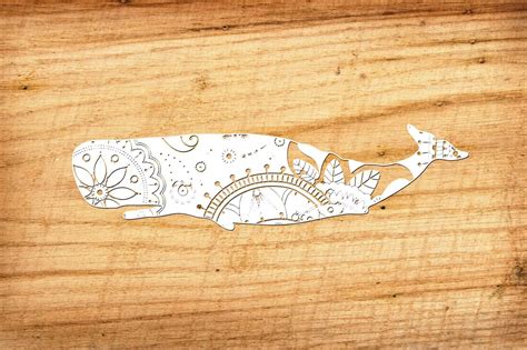 Download Mandala white whale SVG DXF PNG EPS AI By twelvepapers ...