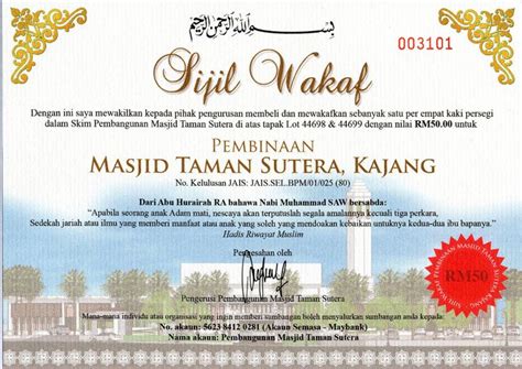 No akaun bank maybank 5623 8412 0281 bank islam 120 920 100 43 776 cimb bank 860 267 4980 www.masjidtamansutera.com 0193121229 / 013 3912122. ::y@ti's cLoset::: Derma Pembinaan Masjid Tmn Sutera Kajang