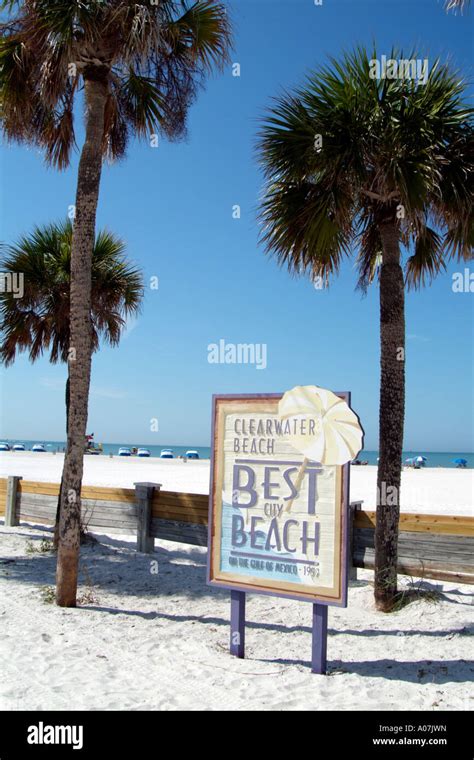 Best City Beach Sign Clearwater Beach Florida Usa Stock Photo Alamy