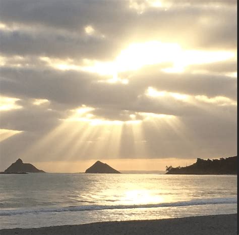 Sunrise Over Kailua Beach Hawaii Reporter